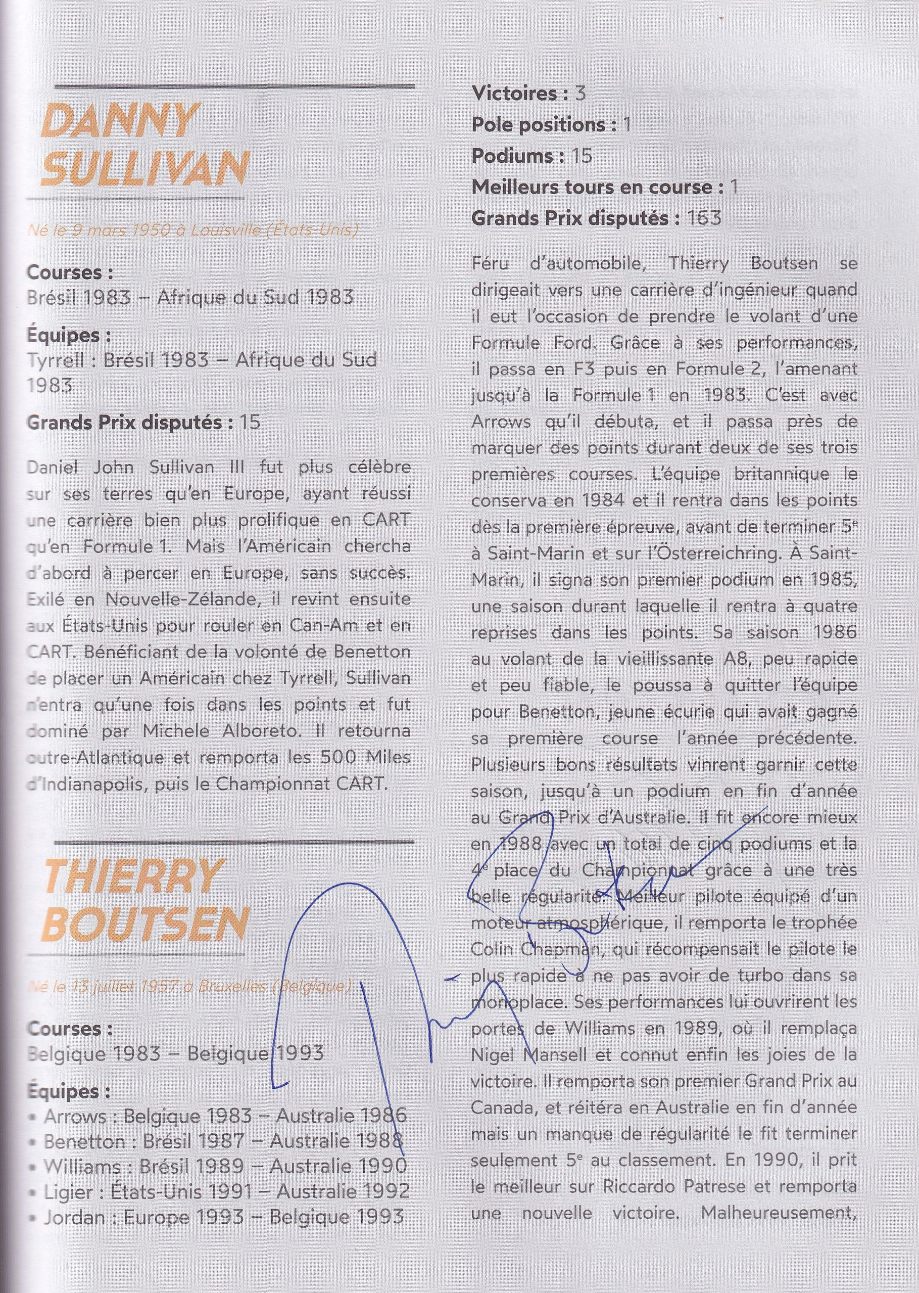 Formule 1 Tous Les Pilotes de 1950 a nos jours