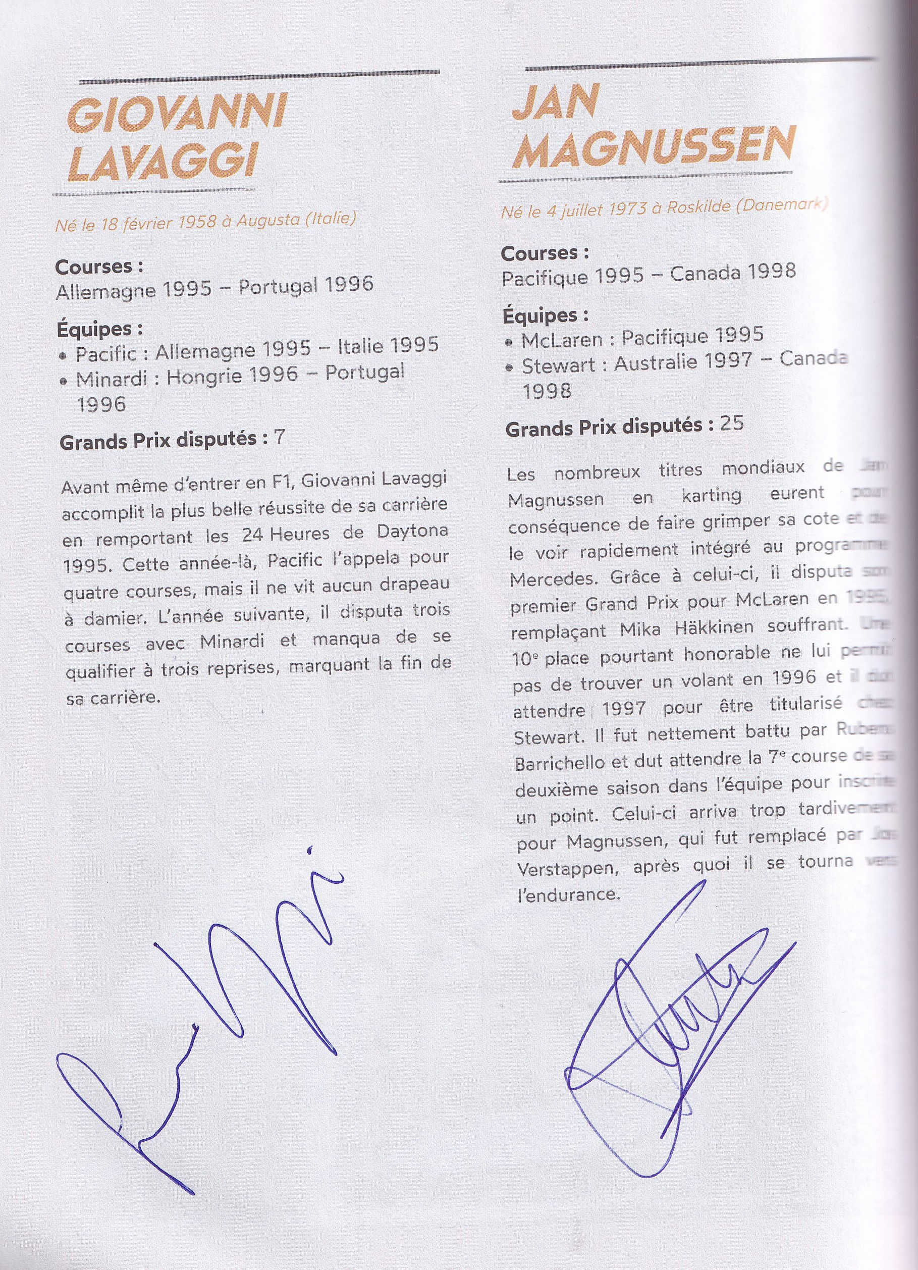 Formule 1 Tous Les Pilotes de 1950 a nos jours