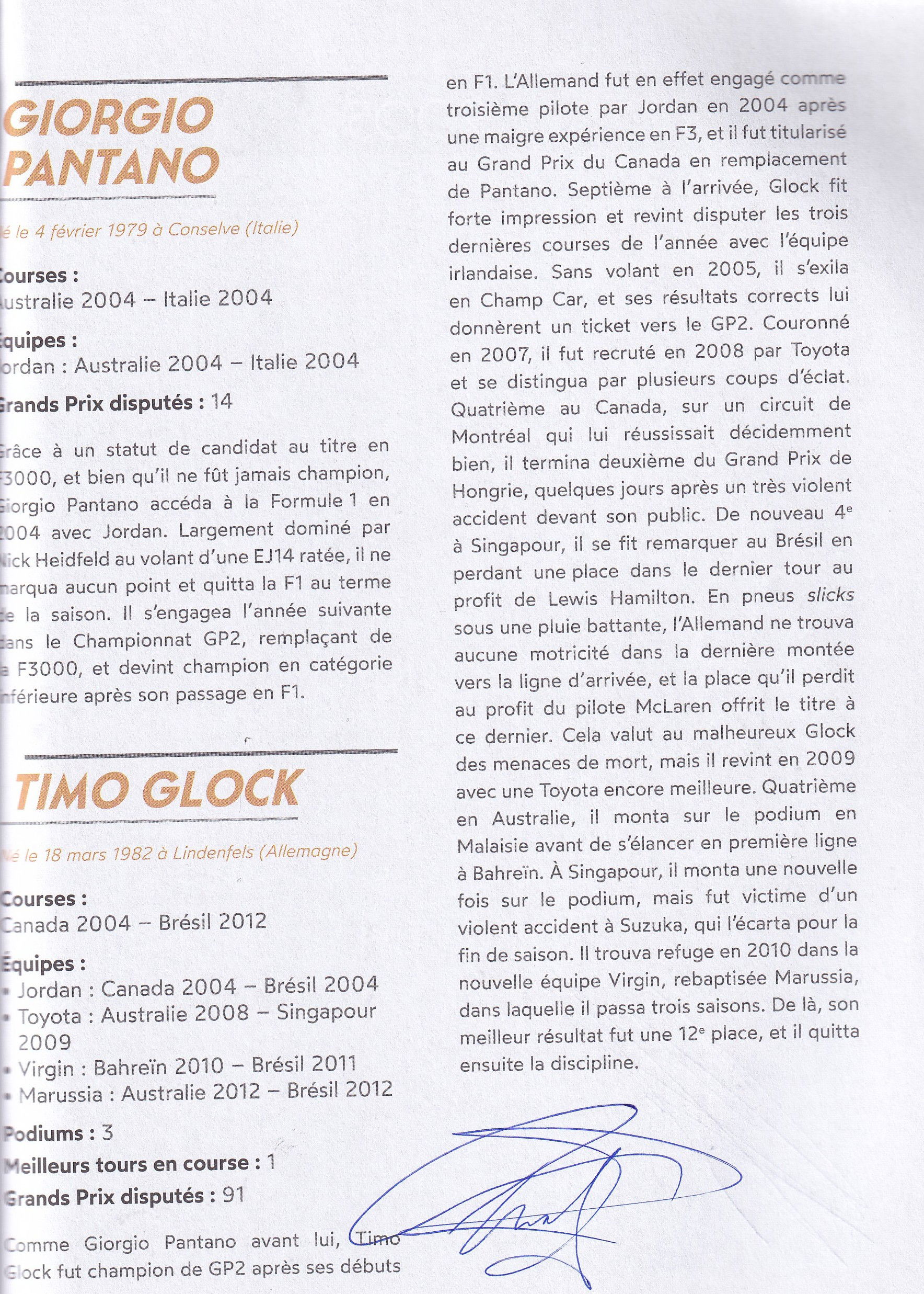 Formule 1 Tous Les Pilotes de 1950 a nos jours