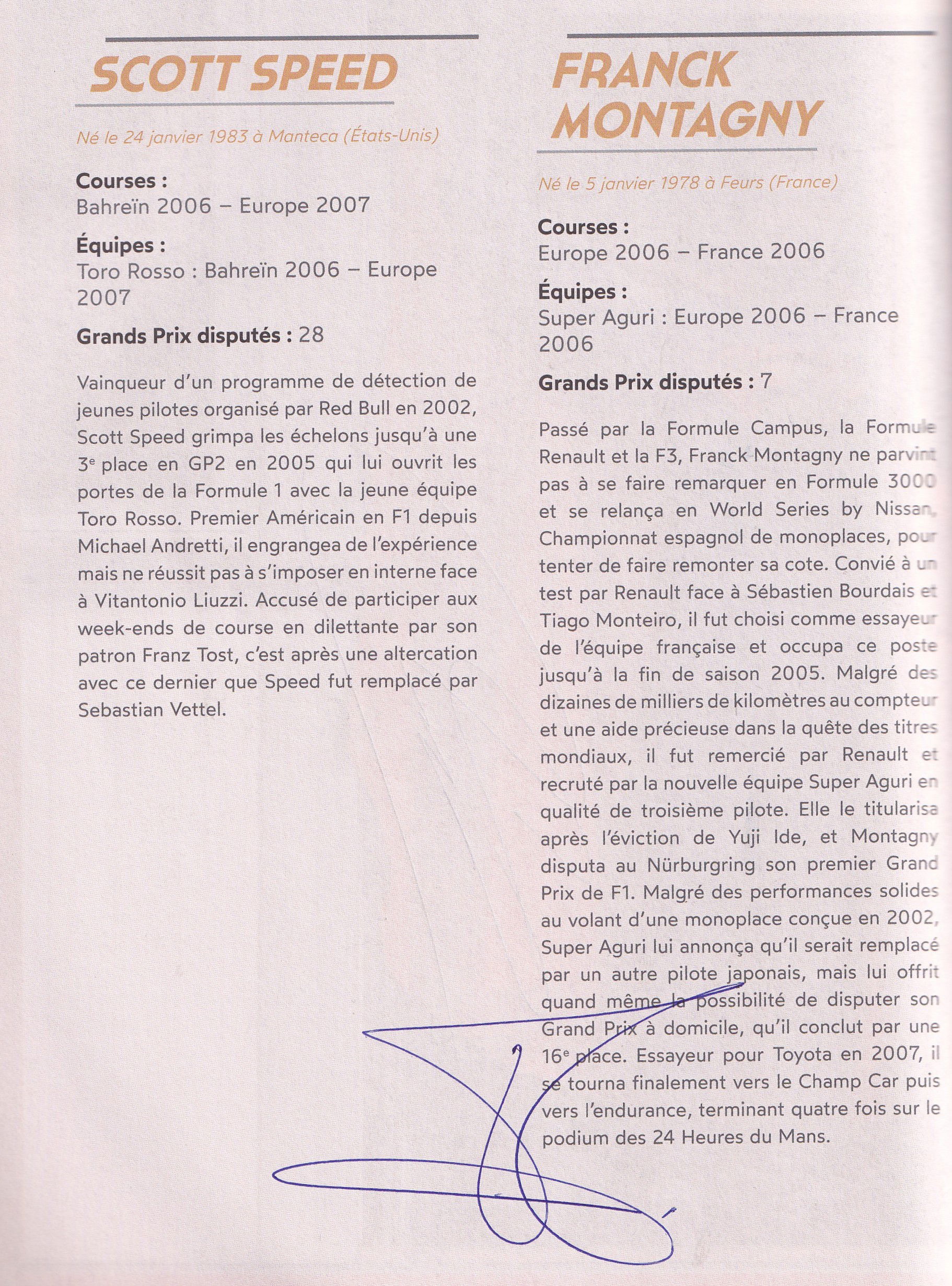 Formule 1 Tous Les Pilotes de 1950 a nos jours