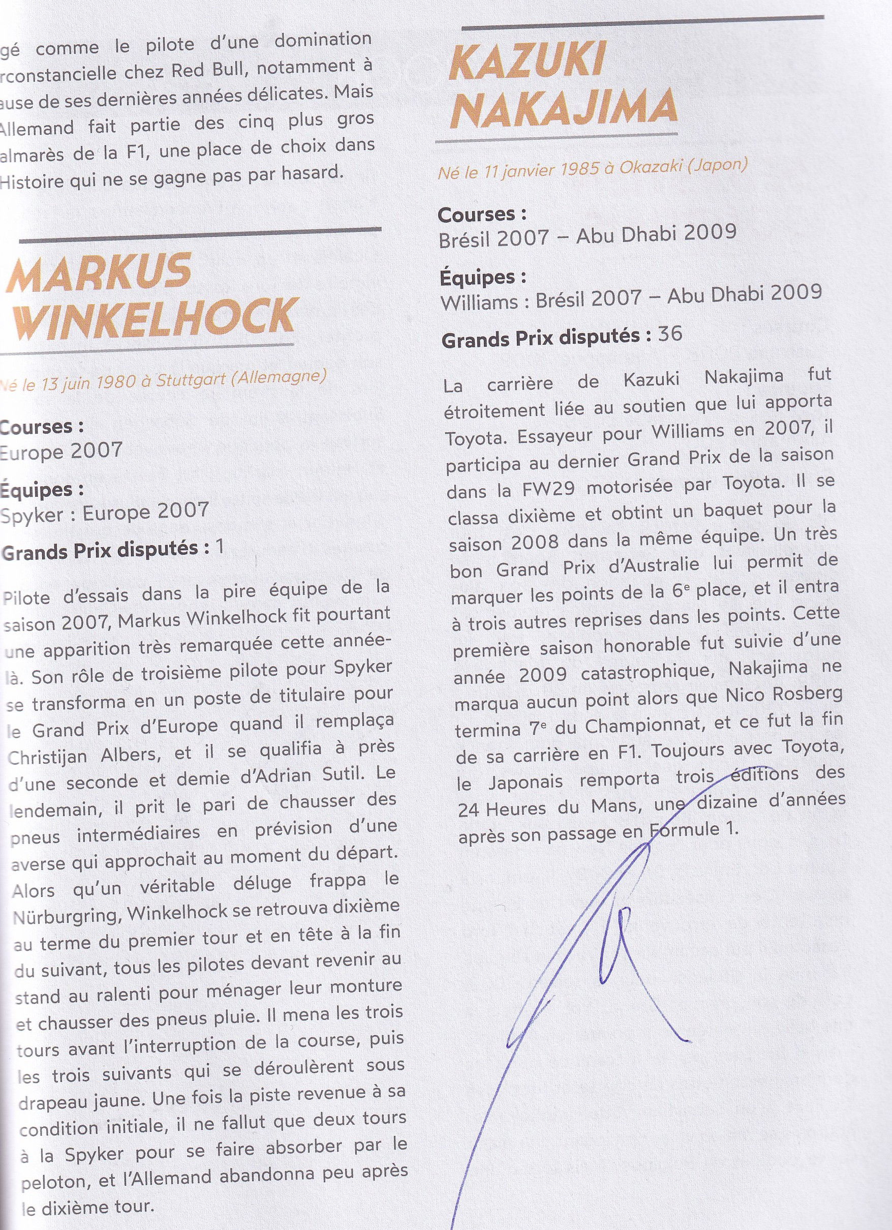 Formule 1 Tous Les Pilotes de 1950 a nos jours