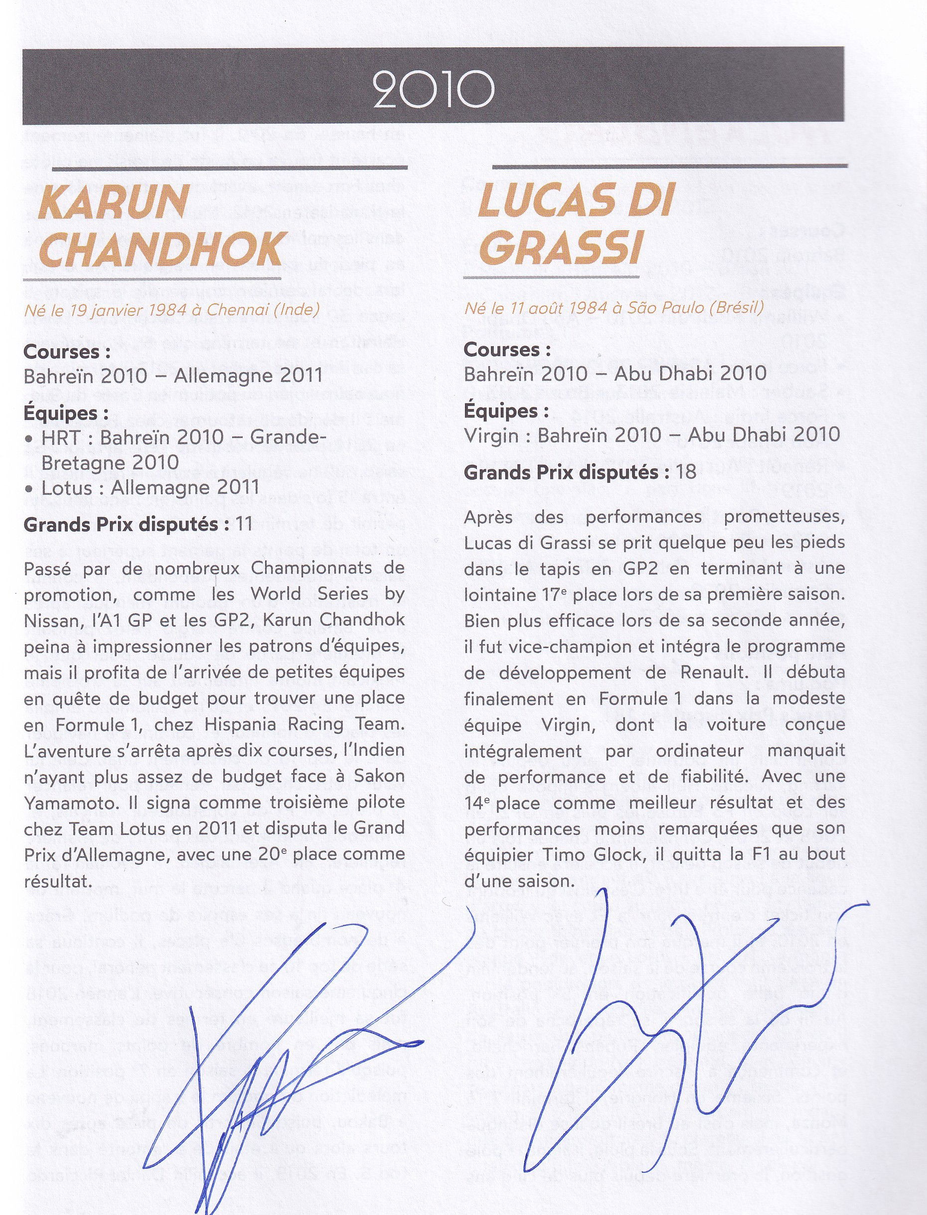 Formule 1 Tous Les Pilotes de 1950 a nos jours