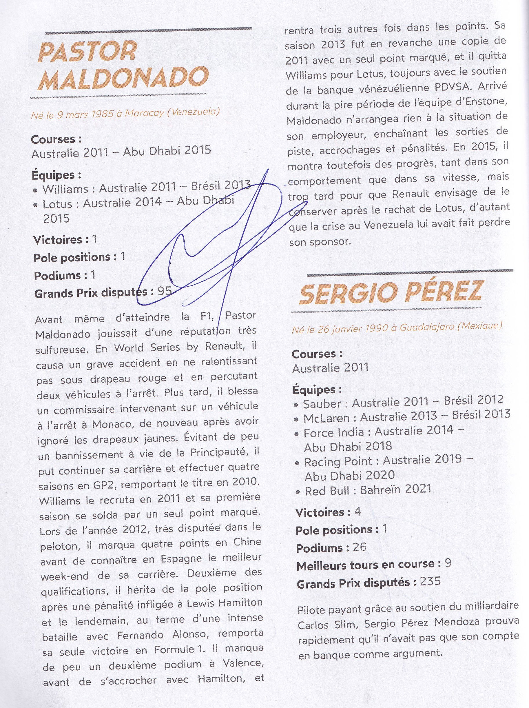 Formule 1 Tous Les Pilotes de 1950 a nos jours