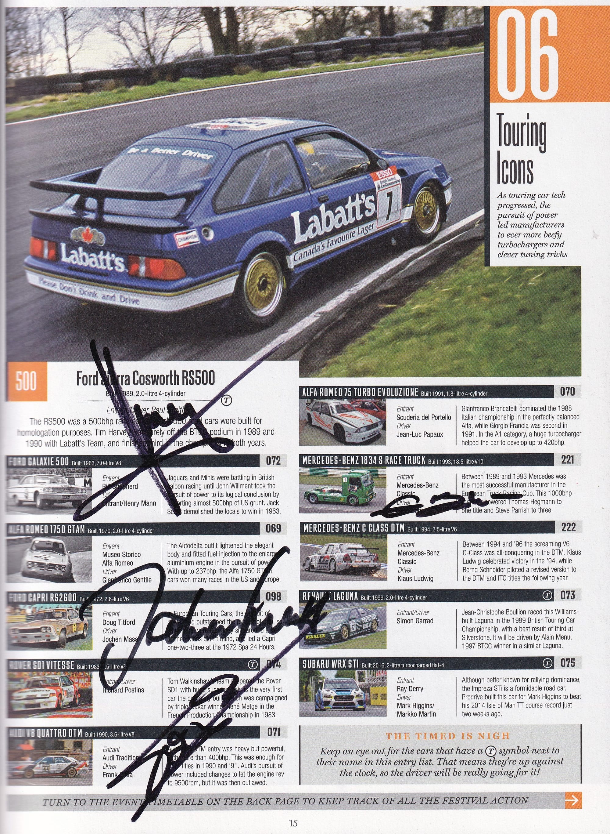 Goodwood Festival Of Speed Official Program Guide/Entry list 2016