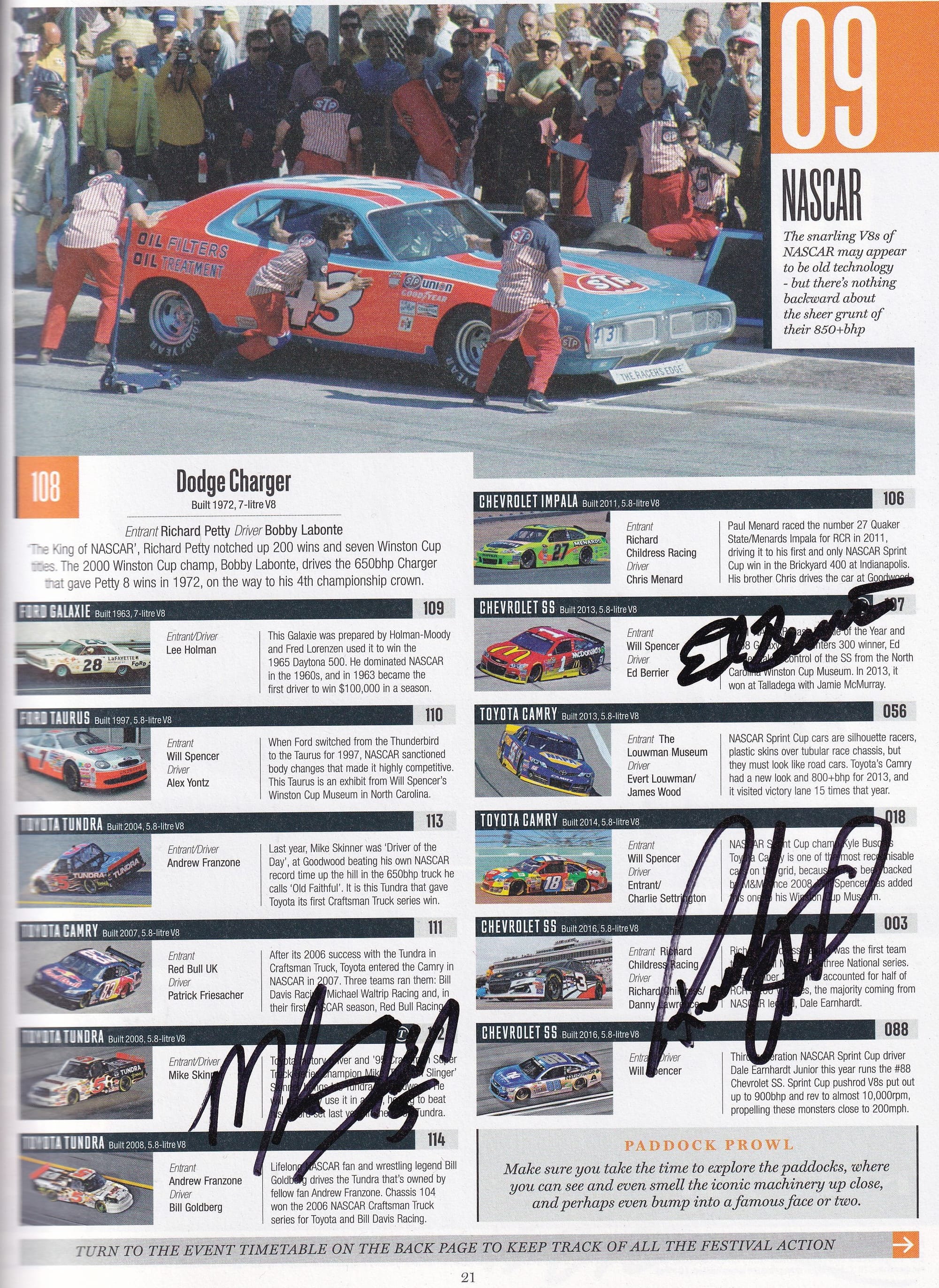 Goodwood Festival Of Speed Official Program Guide/Entry list 2016