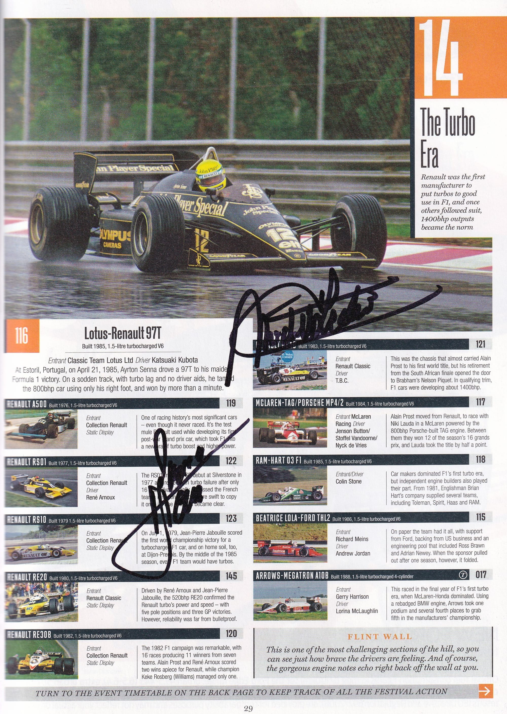 Goodwood Festival Of Speed Official Program Guide/Entry list 2016