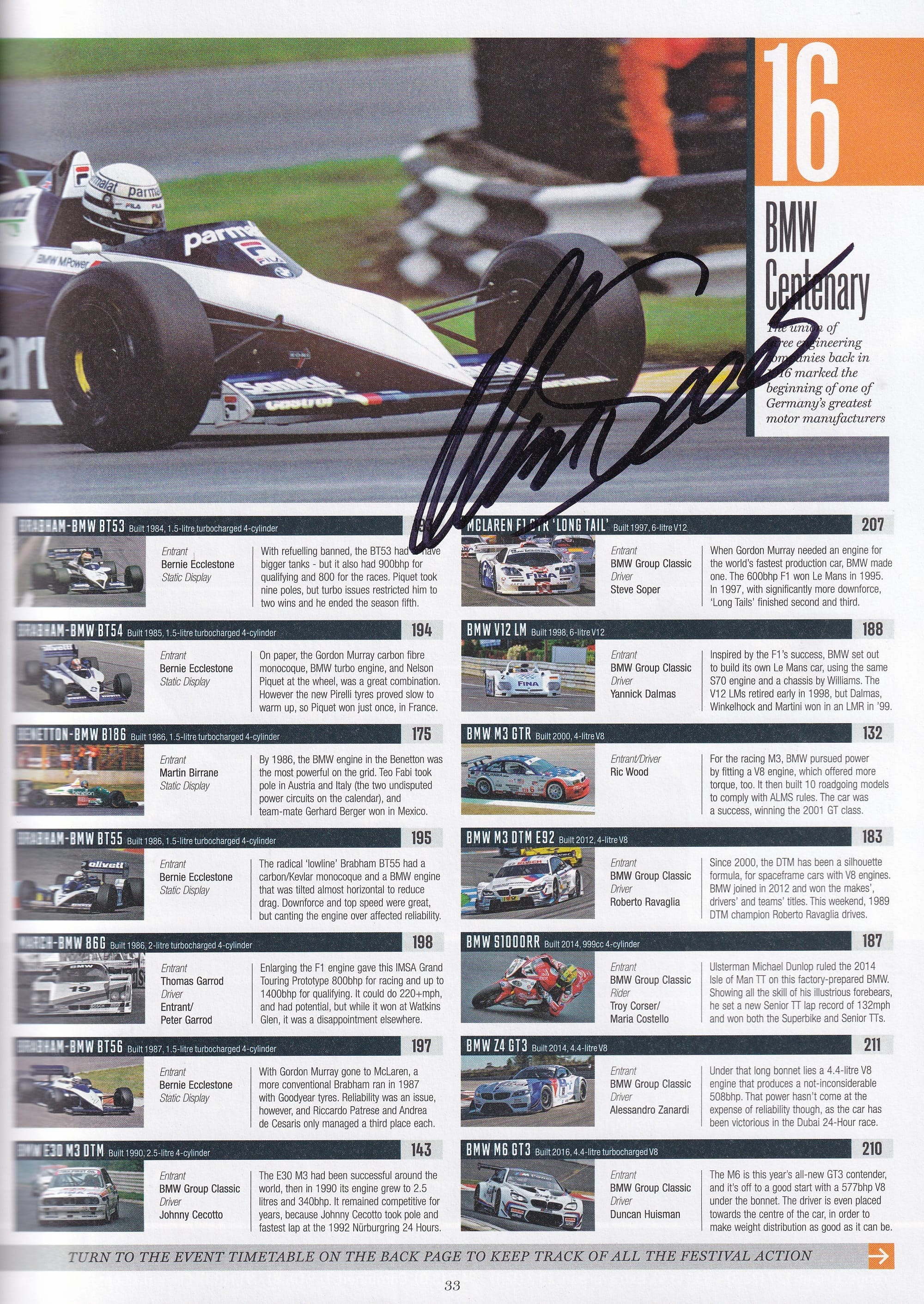 Goodwood Festival Of Speed Official Program Guide/Entry list 2016