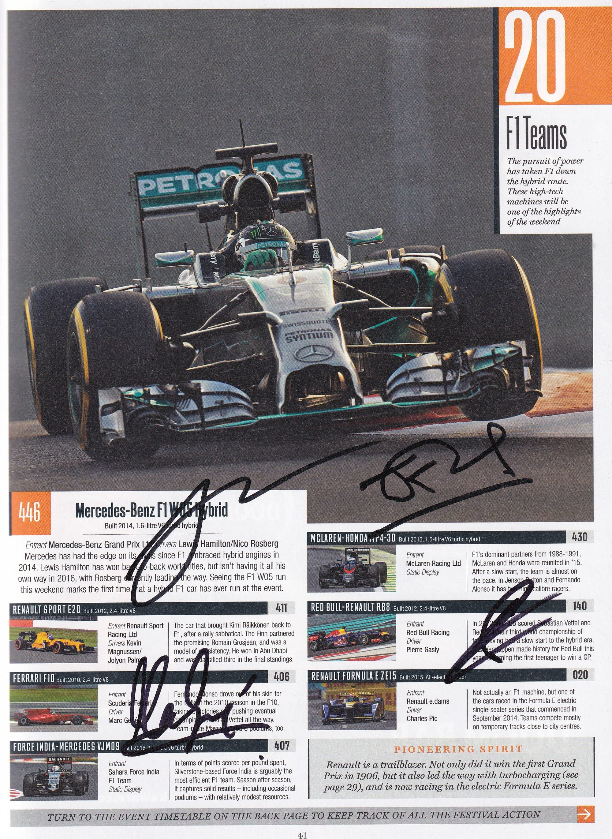 Goodwood Festival Of Speed Official Program Guide/Entry list 2016