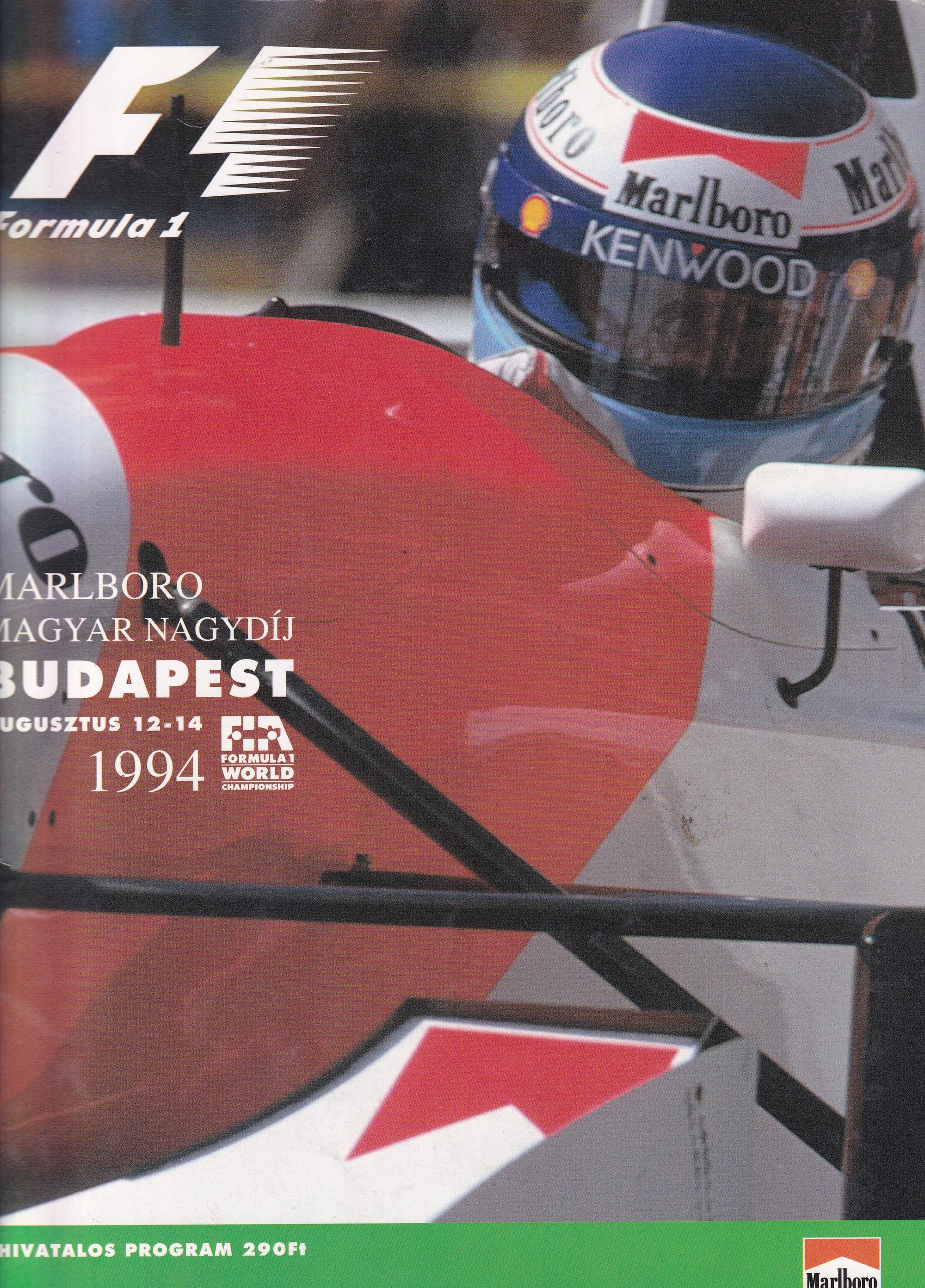 Formula 1 Hungarian GP Official Program 1994