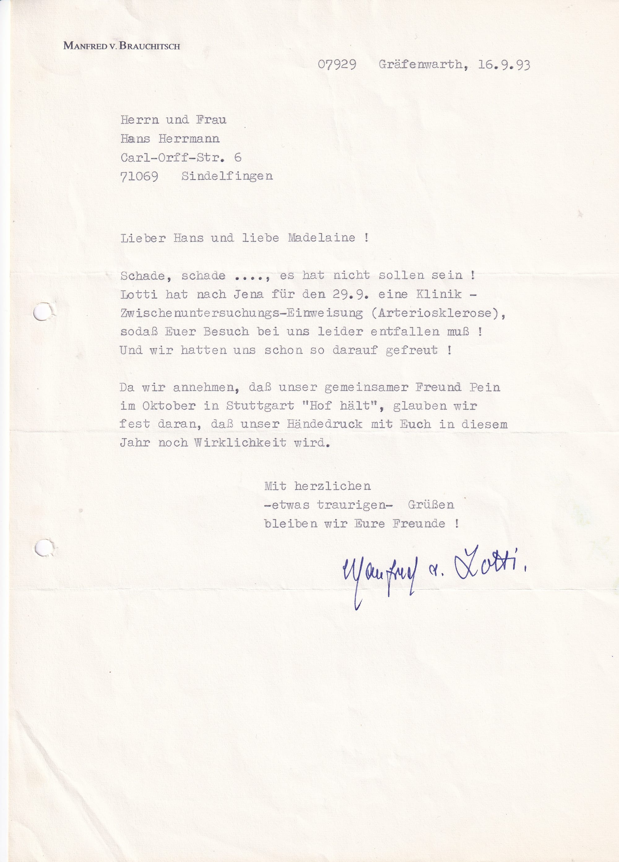 Manfred von Brauchitsch (1905-2003)