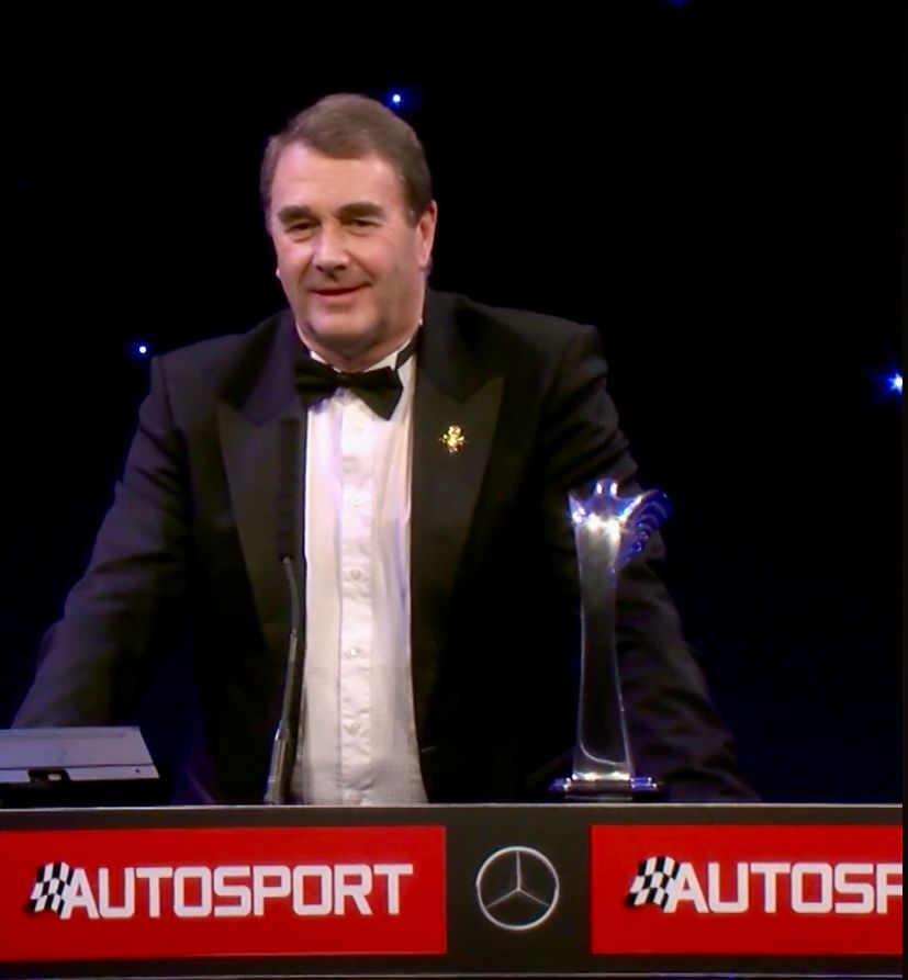 NIGEL MANSELL'S GREGOR GRANT AWARD BY AUTOSPORT 2016 (FROM NIGEL MANSELL'S PRIVATE COLLECTION)