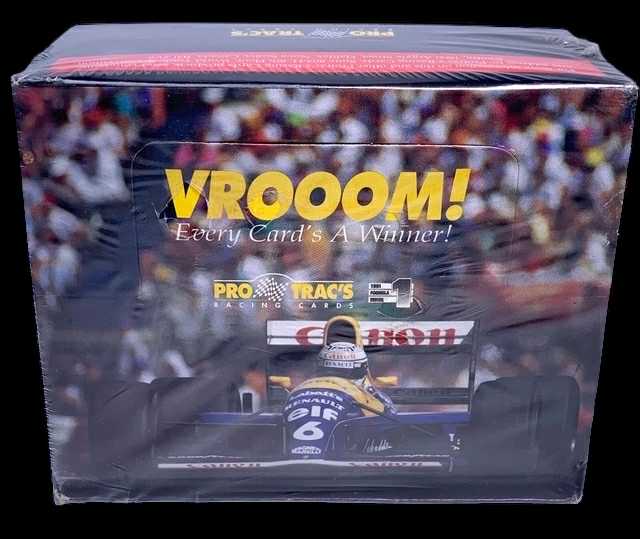 Autographed Pro Trac's Vrooom!!! Formula 1 Official Trading Cards 1991