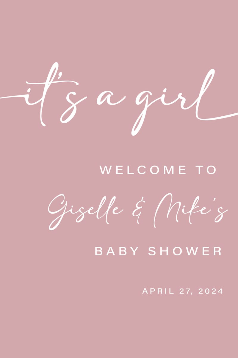 Its a Girl welcome sign!