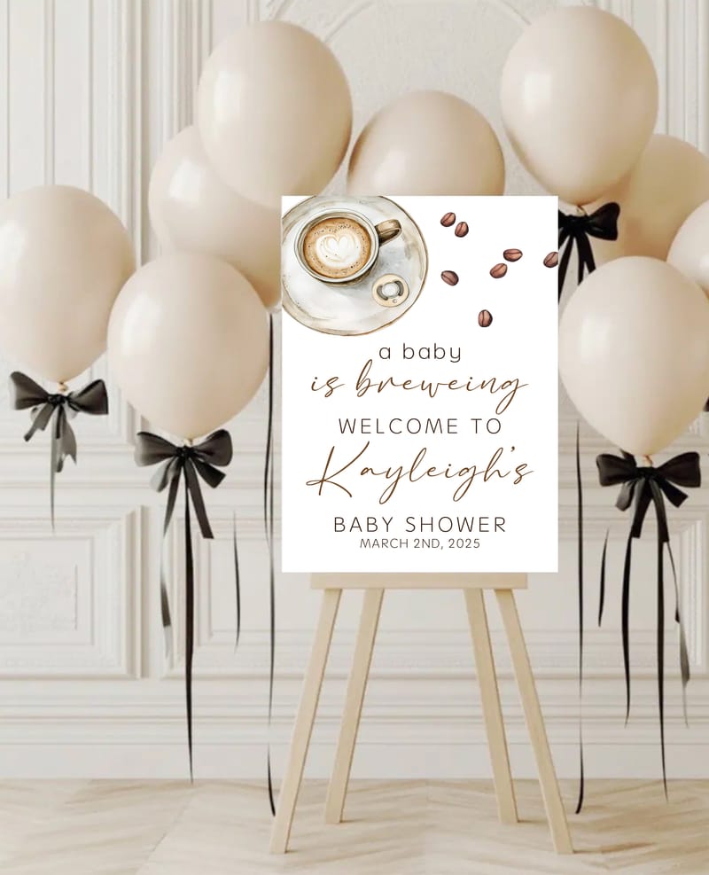 Welcome Sign - A baby is Brewing!