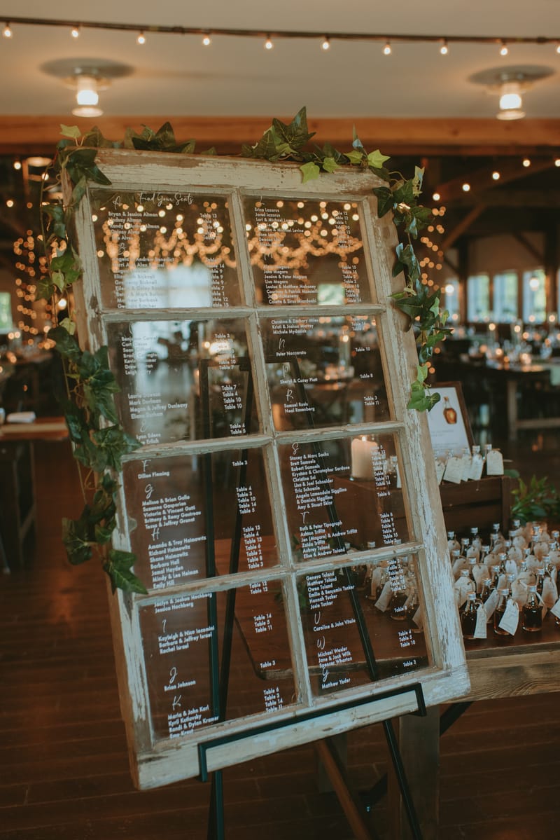 Window Pane Seating Chart