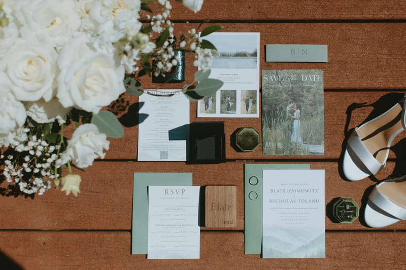 Mountain Lovers Wedding Invitation Suite