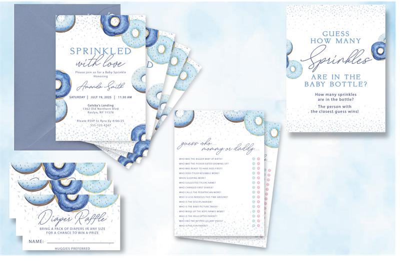 Sprinkled with Love Baby Shower Invitation