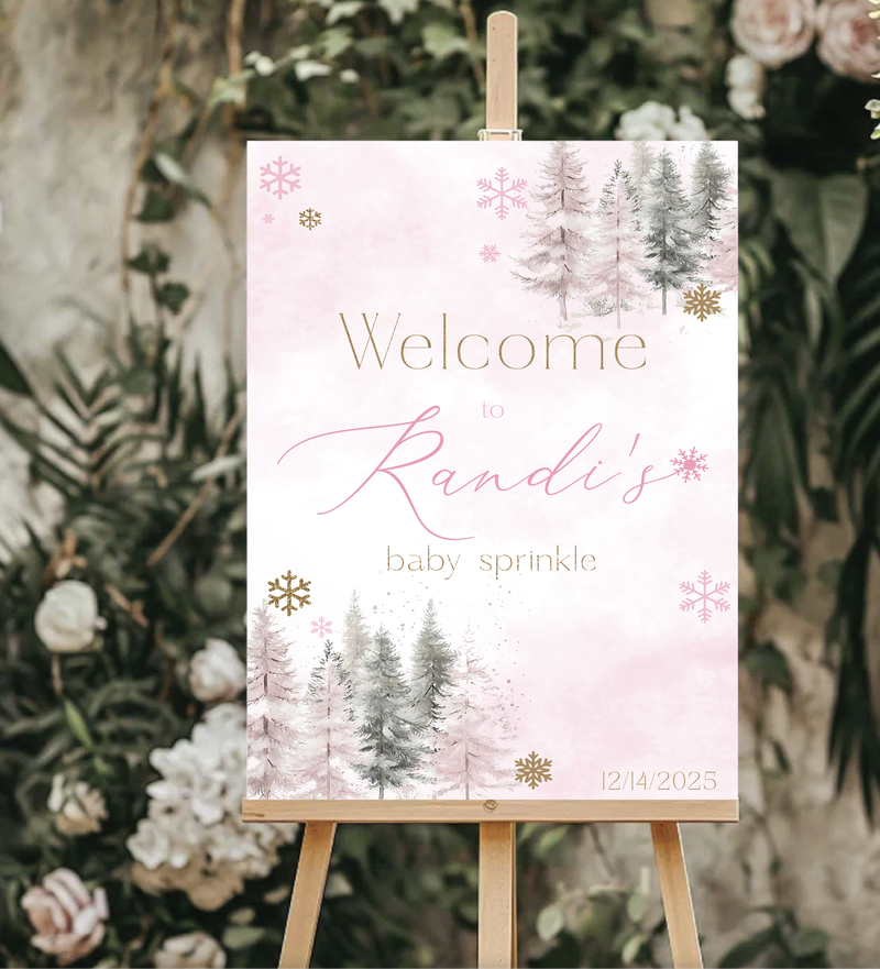 Baby Sprinkle Welcome Sign