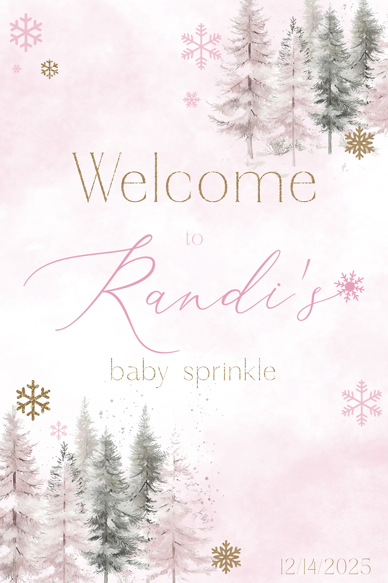 Baby Sprinkle Welcome Sign