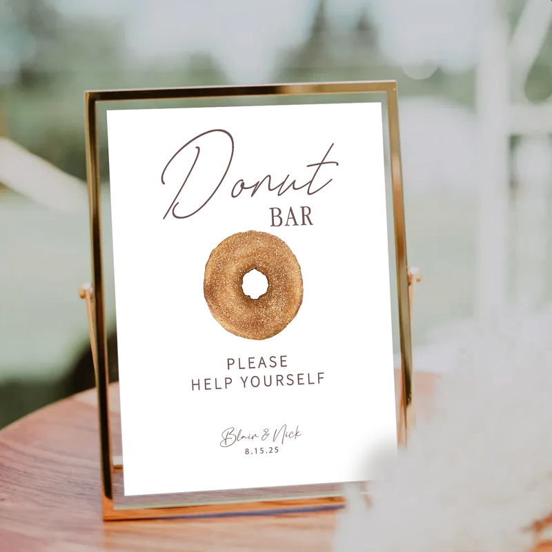 Donut Dessert Sign
