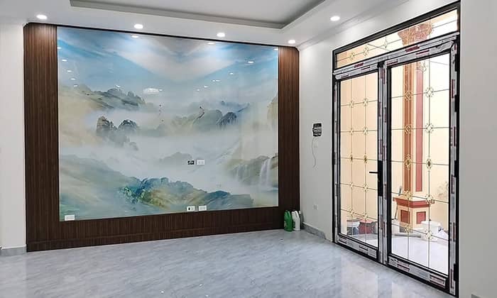 Cửa kính cường lực khung nhôm