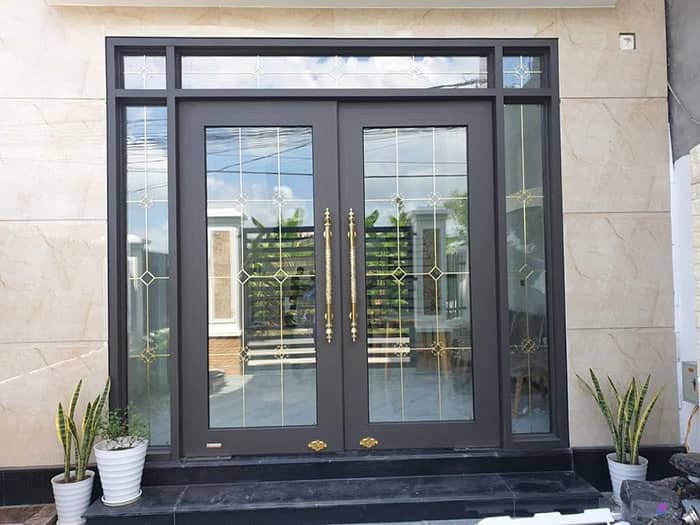 Ưu điểm vượt trội của cửa kính cường lực 2 cánh khung nhôm tại Ahadoor