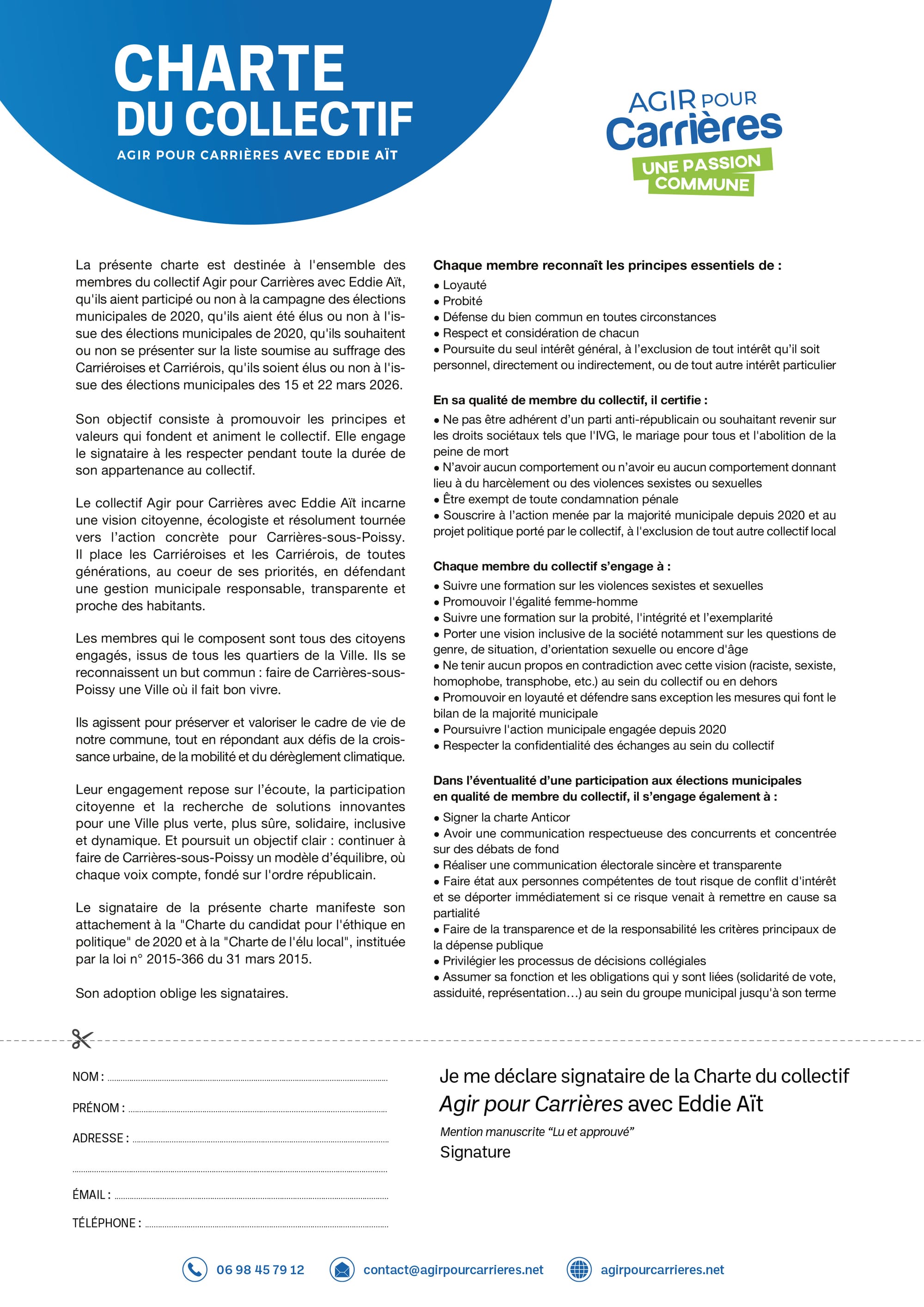 La Charte du Collectif