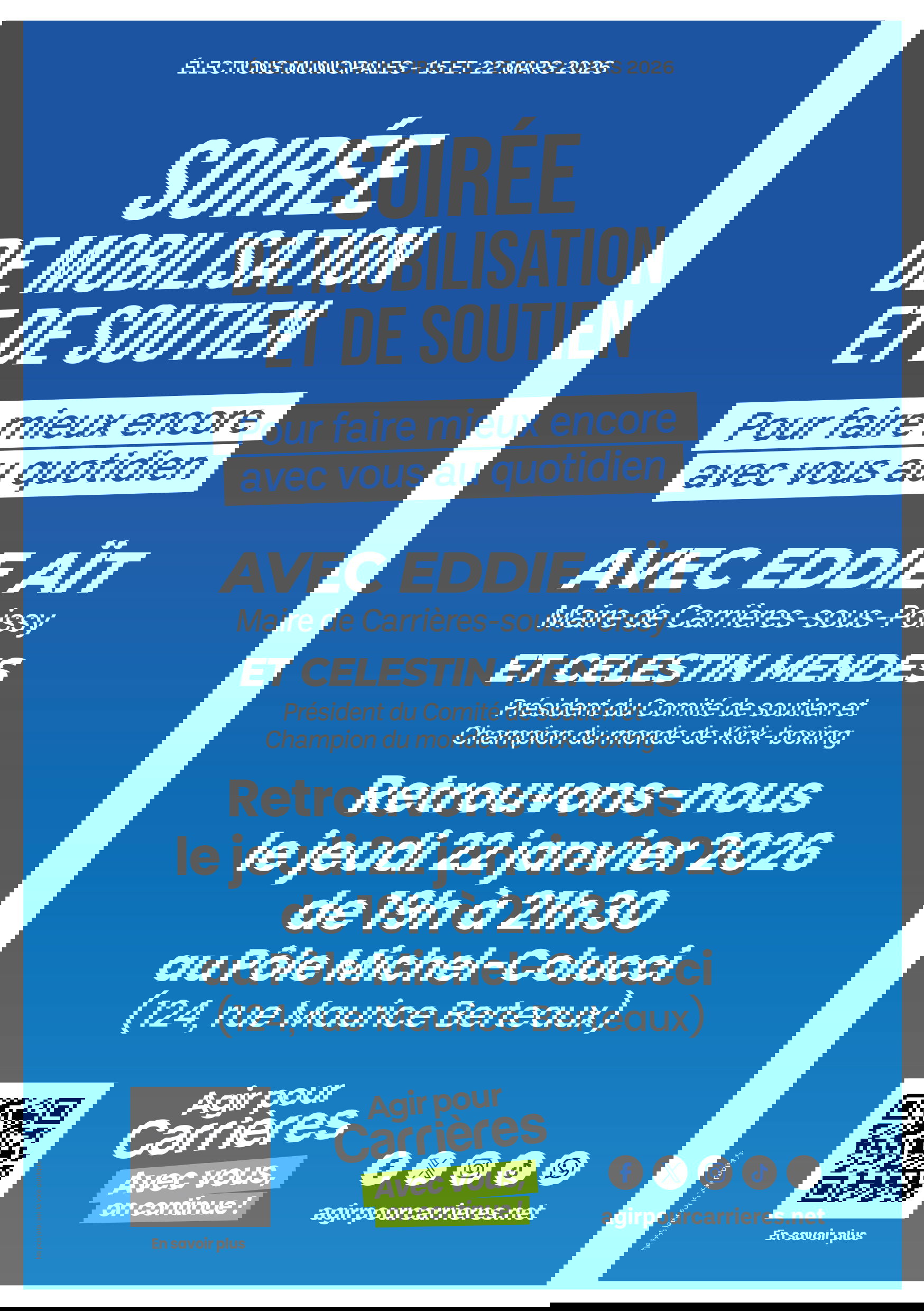 Soirée de mobilisation et de soutien (jeudi 22 janvier)