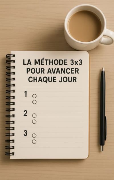 La Méthode 3×3 pour Avancer Chaque Jour