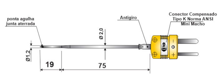 Sensores montados para autoclave e setor alimentício