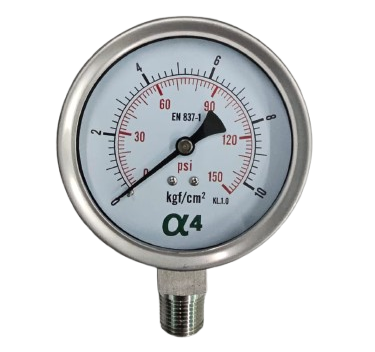 Manômetro série SS (Petroquímico-Total inox)