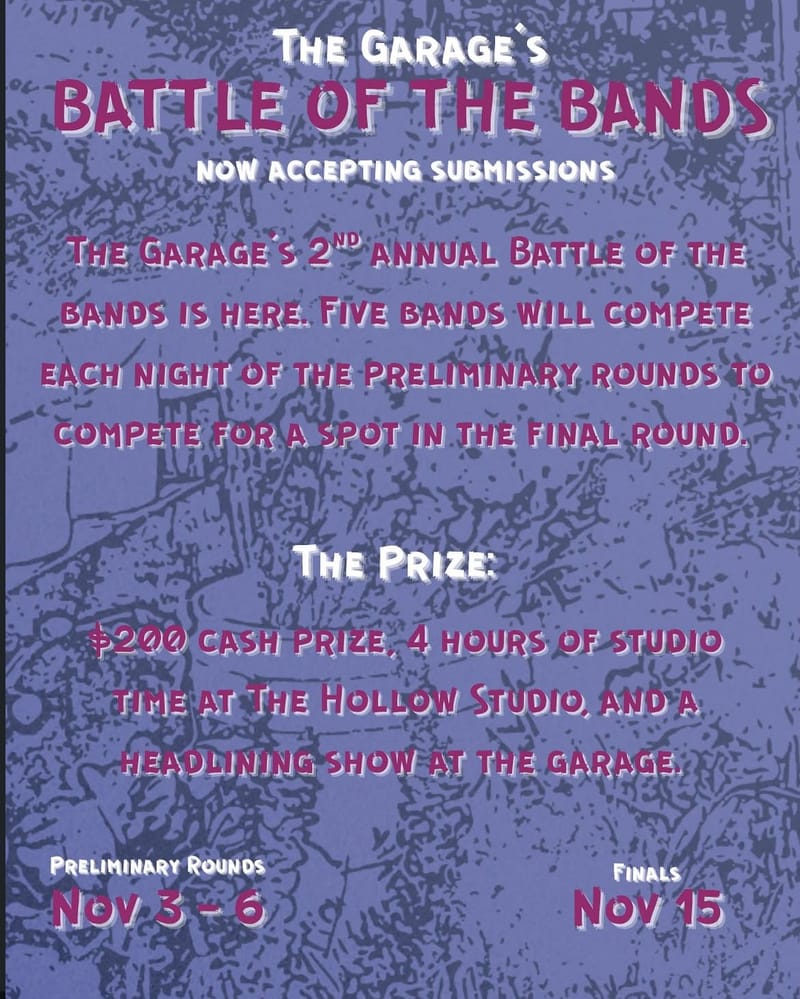 The Garage's Battle of the Bands II: Finals!