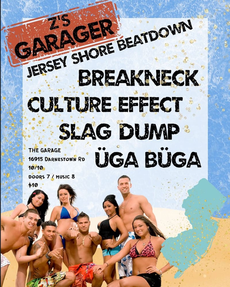 Breakneck; Culture Effect; Slag Dump, Uga Buga