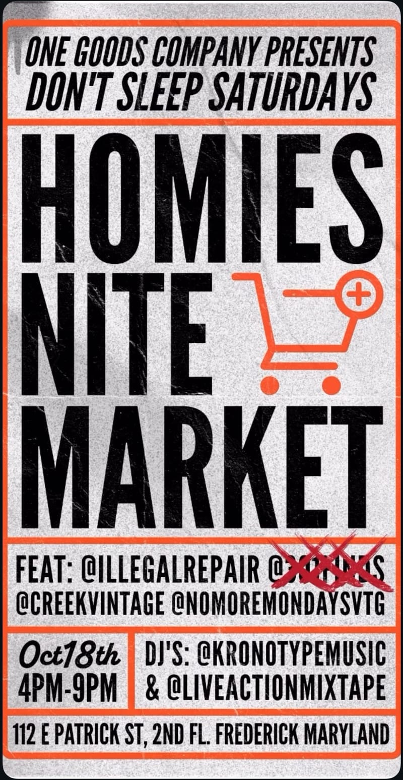 Homies Nite Market: 2 DJ Sets: Kronotype Music/Live Action Mixtape