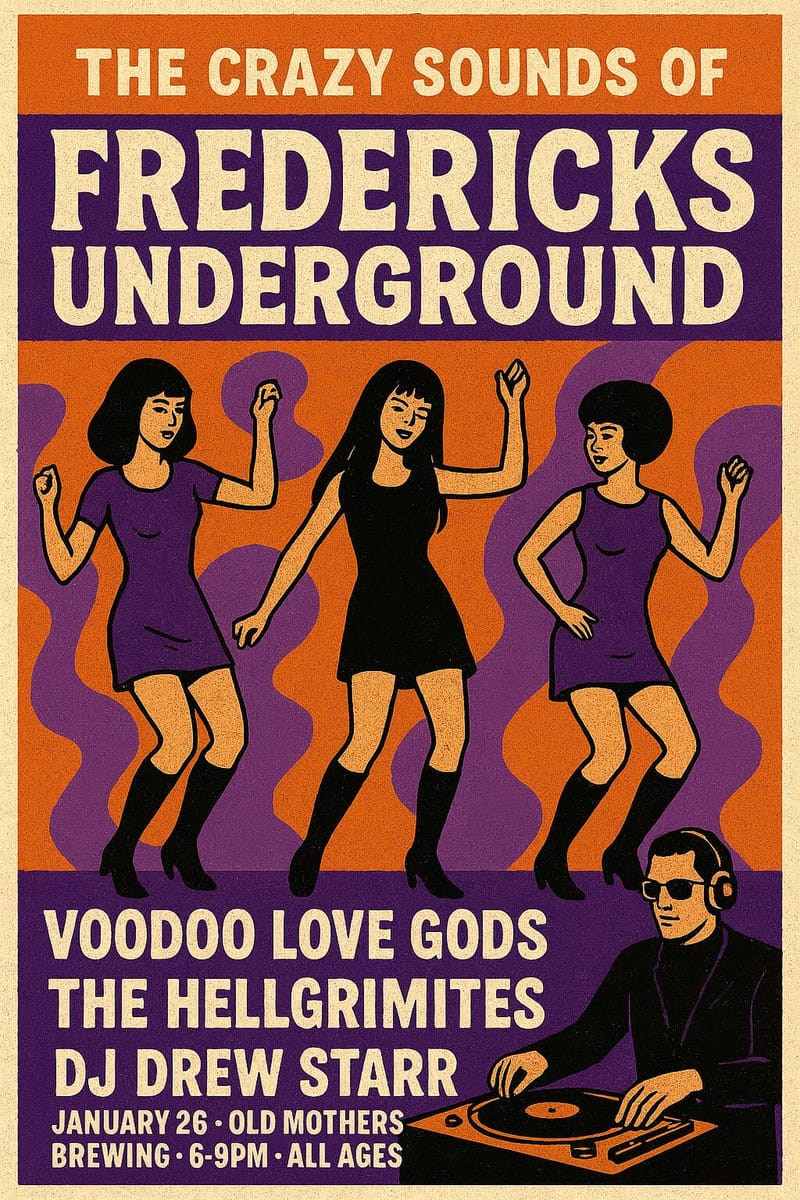 Frederick Underground Music Night: Voodoo Love Gods/The HELLGRIMITES/DJ Drew Starr