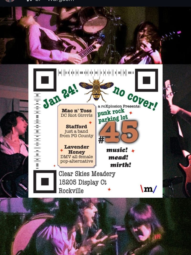 RoXplosion Punk Rock Parking Lot: Mac n' Toss/Lavender Honey/Stafford