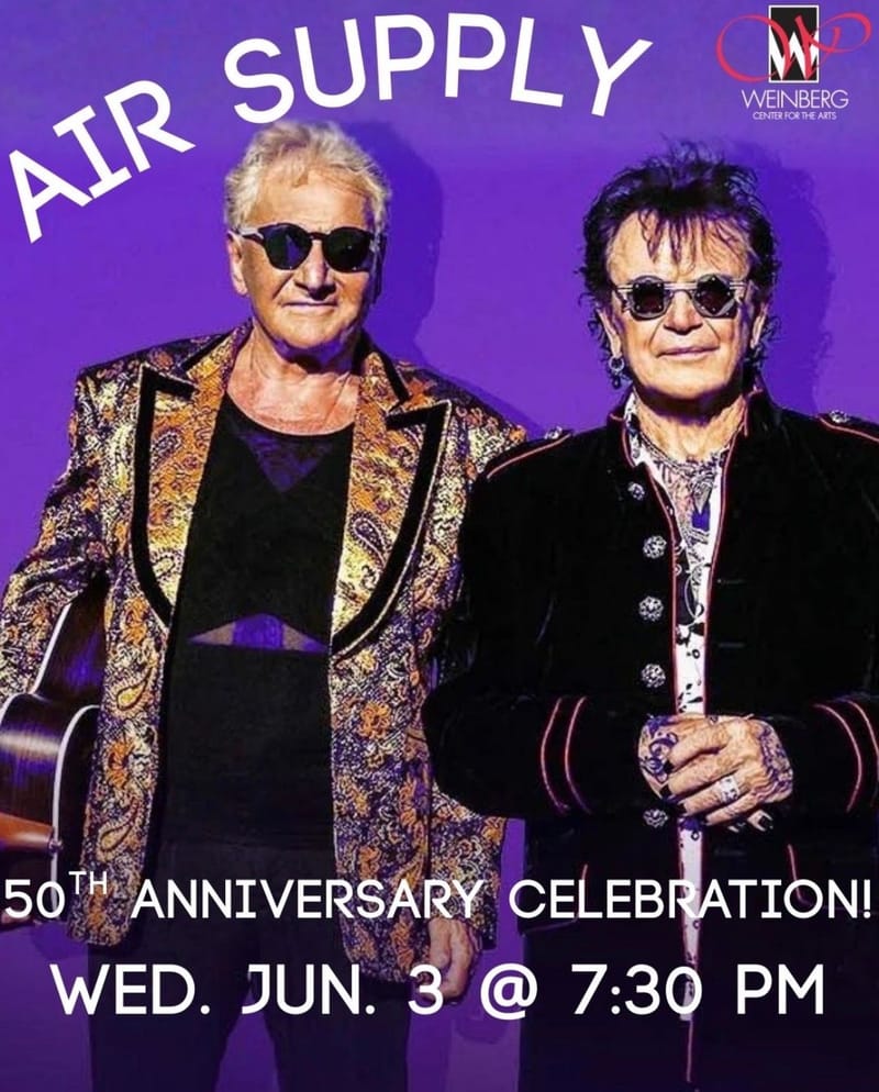 AIR SUPPLY – 50th Anniversary Celebration