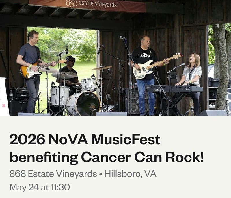 2026 NoVA MusicFest benefiting Cancer Can Rock!: Mary Ann Redmond/Deanna Bogart/Melissa Quinn Fox/The 19th St Band/The Eric Scott Band