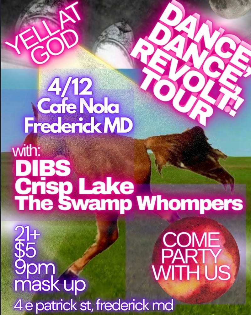 Yell at God/DIBS/Crisp Lake/The Swamp Whompers