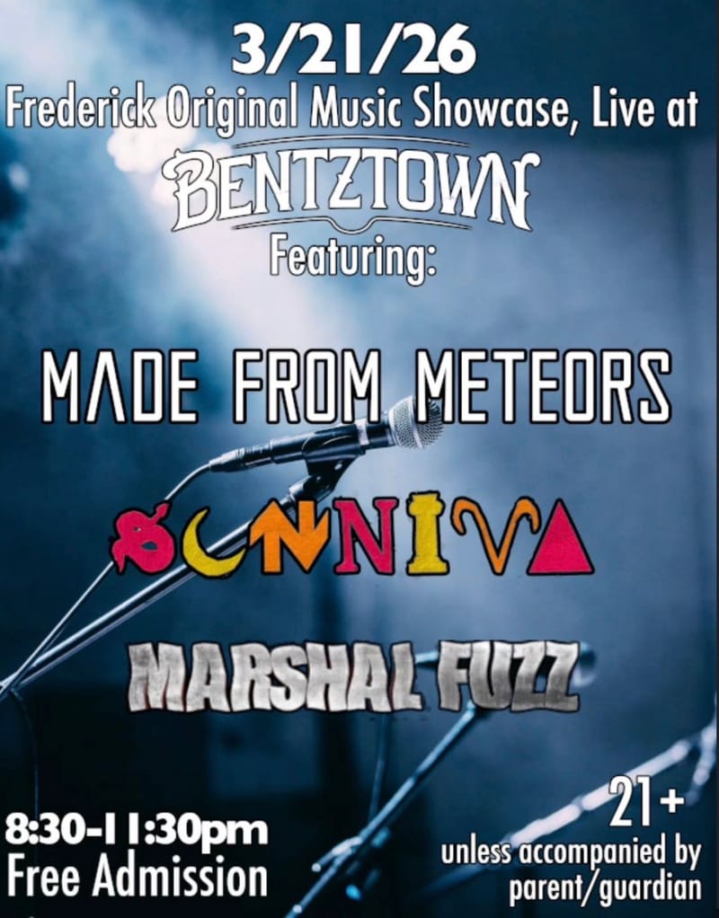 Frederick Original Music Showcase: Made from Meteors/Sunniva/Marshal Fuzz