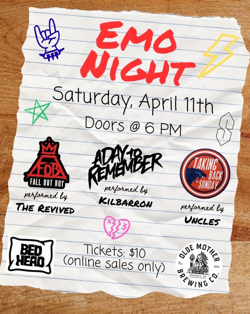 Emo Night: The Revived/Kilbarron/Uncles