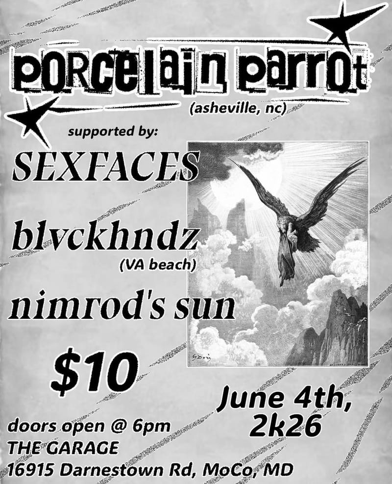 Porcelain Parrot/Sexfaces/blvckhndz/nimrod's sun
