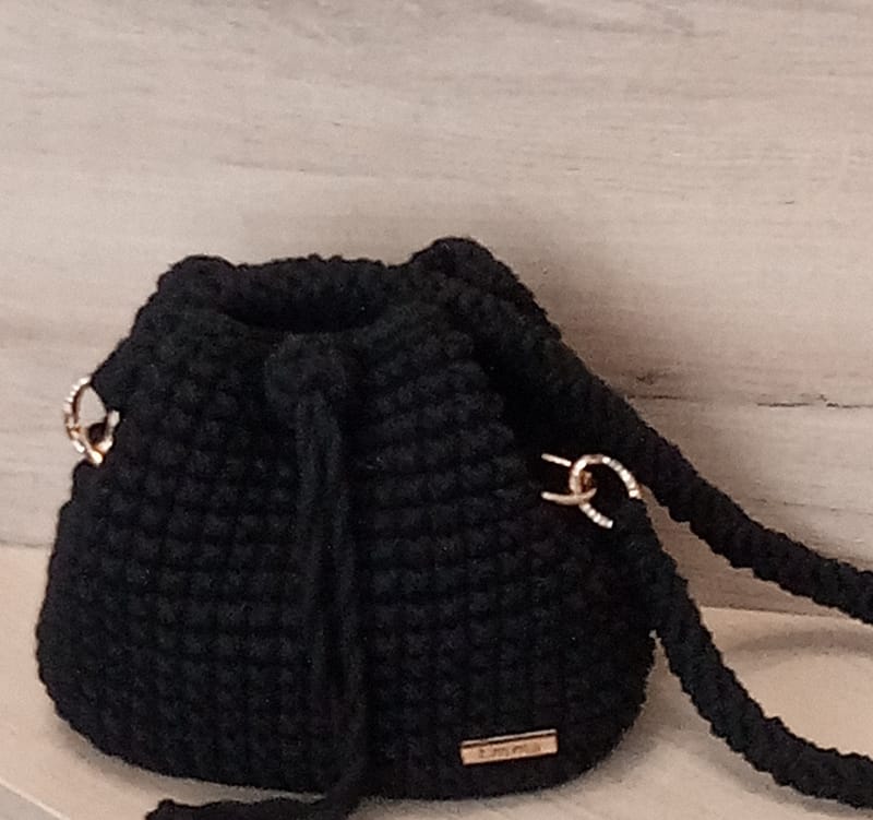 Hand crocheted bags- with shoulder strap