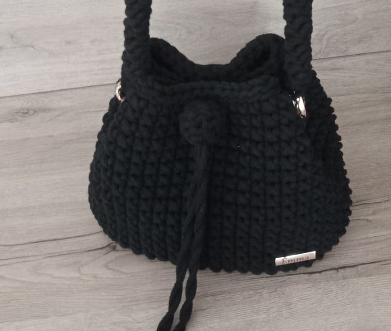 Hand crocheted bags- with shoulder strap