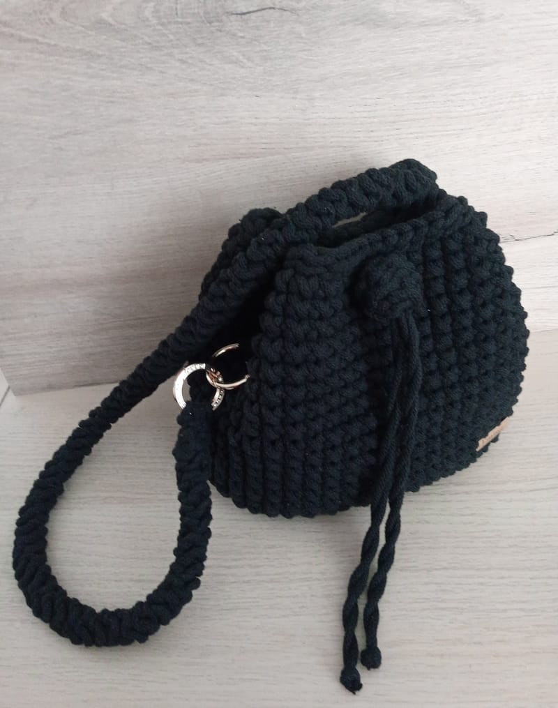 Hand crocheted bags- with shoulder strap