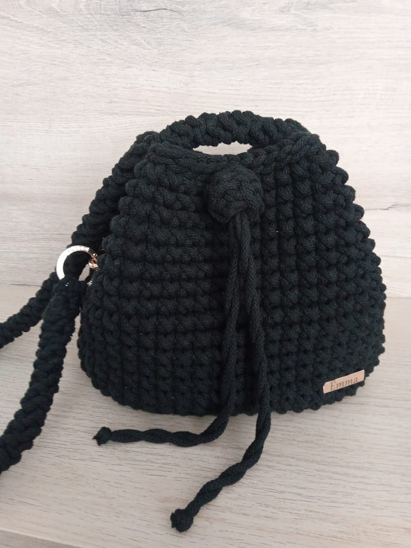 Hand crocheted bags- with shoulder strap