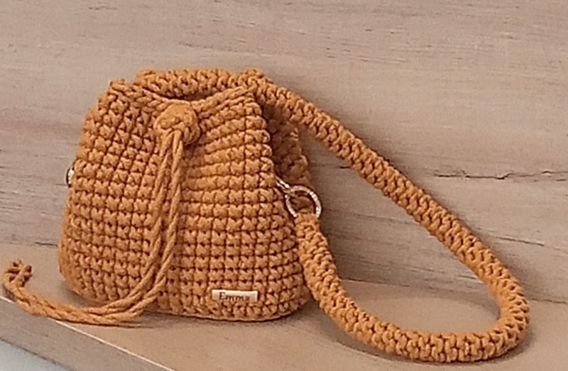 Hand crocheted bags- with shoulder strap