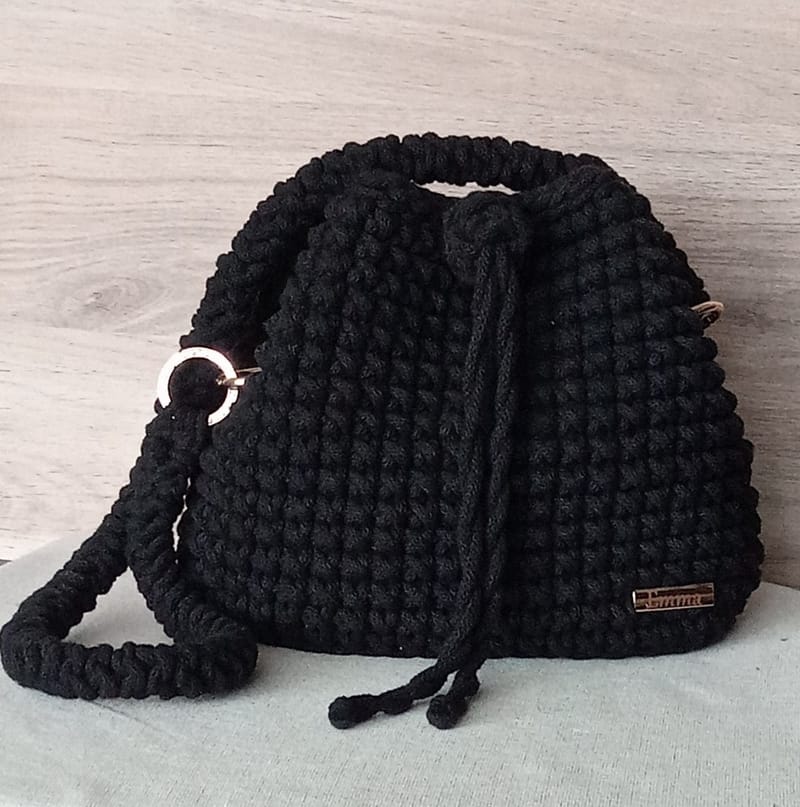Hand crocheted bags- with shoulder strap