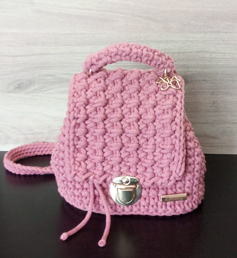Crocheted backpacks