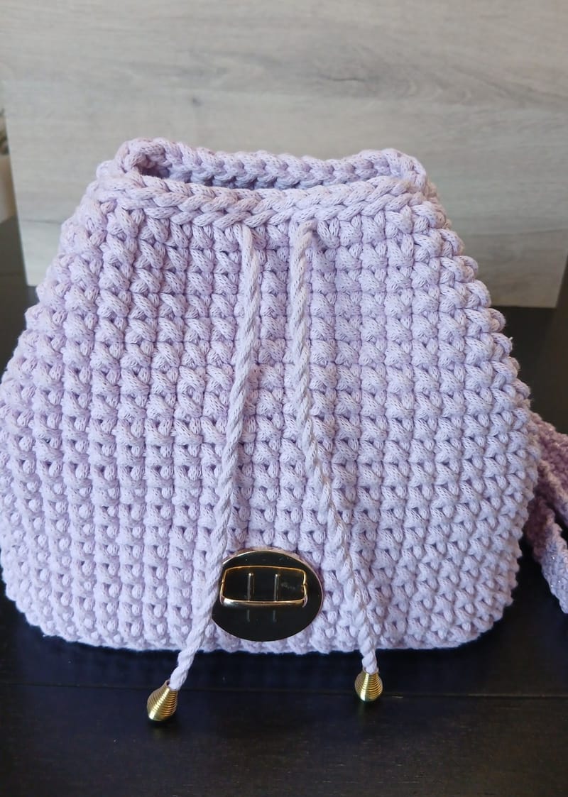 Crocheted backpacks